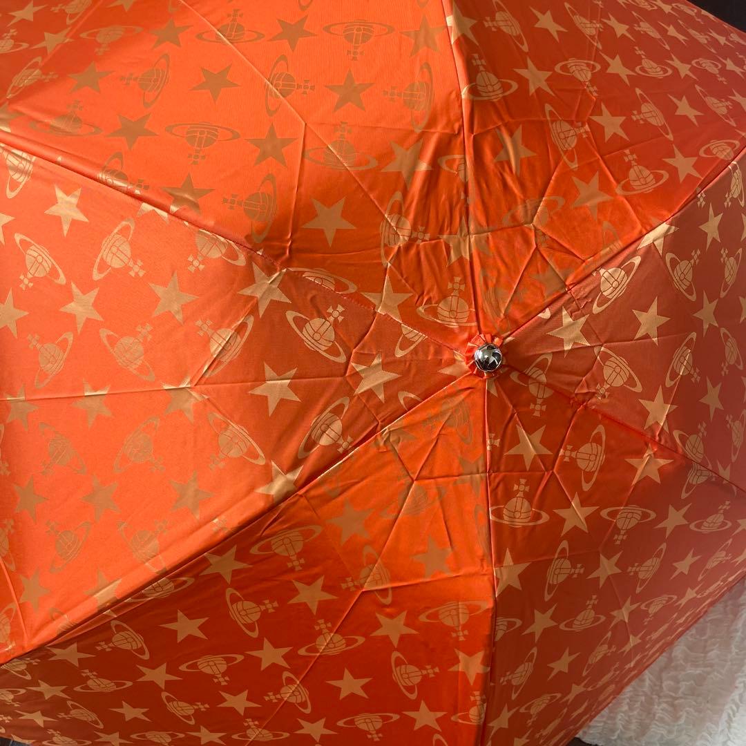 ヴィヴィアン ウエストウッド 折りたたみ傘 雨傘 オレンジ 新品