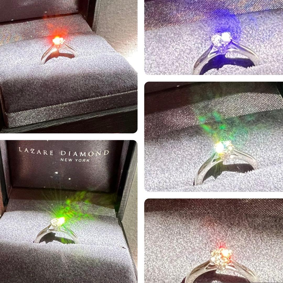 ラザールダイヤモンド0.40ct F リング VVS2 指輪 Pt950【中古】