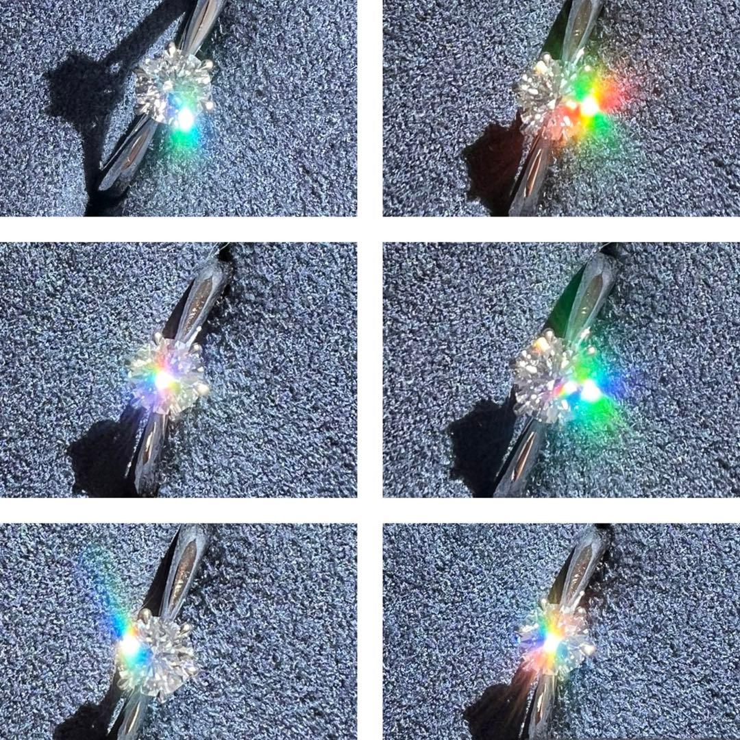 ラザールダイヤモンド0.40ct F リング VVS2 指輪 Pt950【中古】