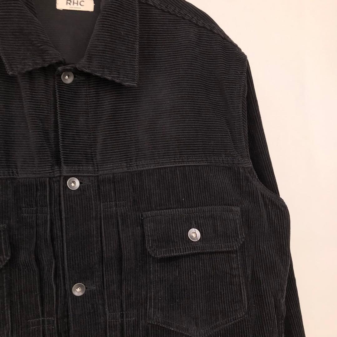 ロンハーマン　トラッカージャケット　XL ブラック　コーデュロイ