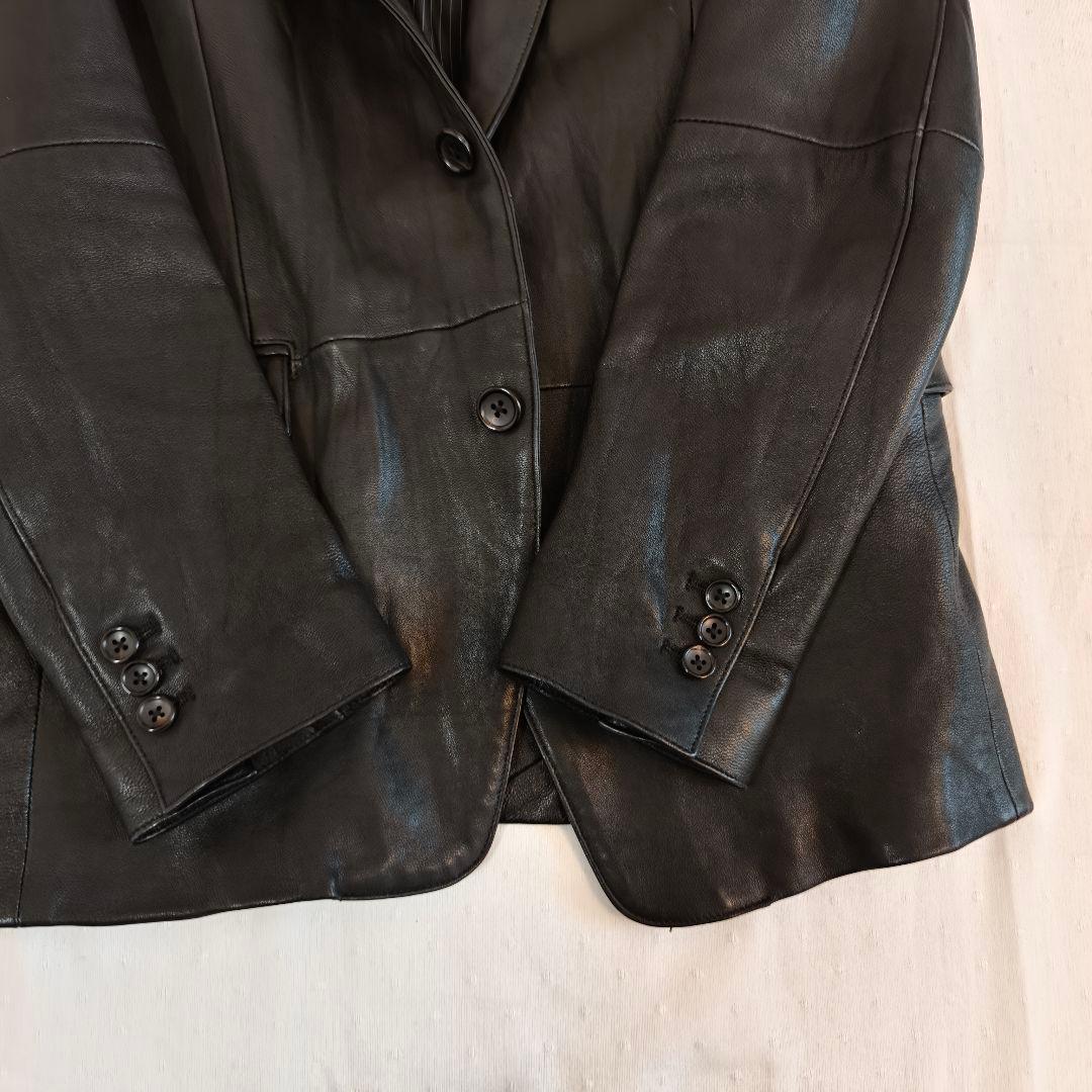 ​【美品】5351 POUR LES HOMMES 山羊革テーラード 48