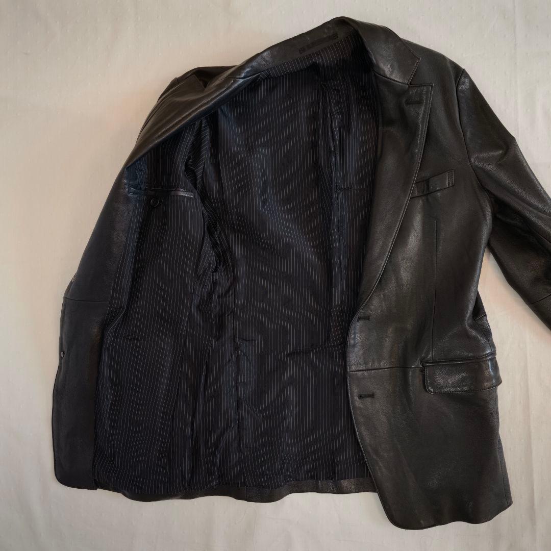 ​【美品】5351 POUR LES HOMMES 山羊革テーラード 48