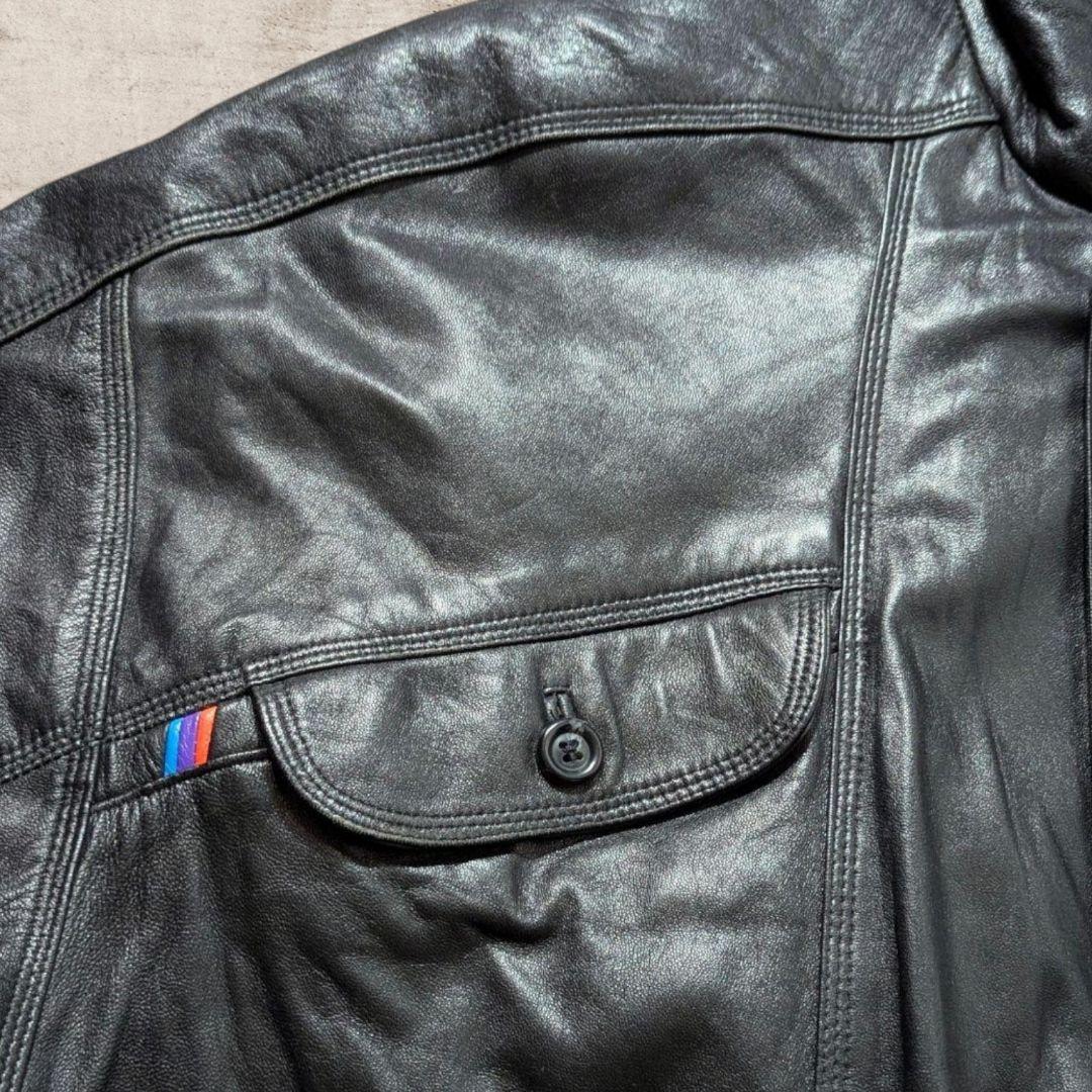 別注vintage西ドイツ製本革ライダース52ラムナッパ羊革ブラック激レア