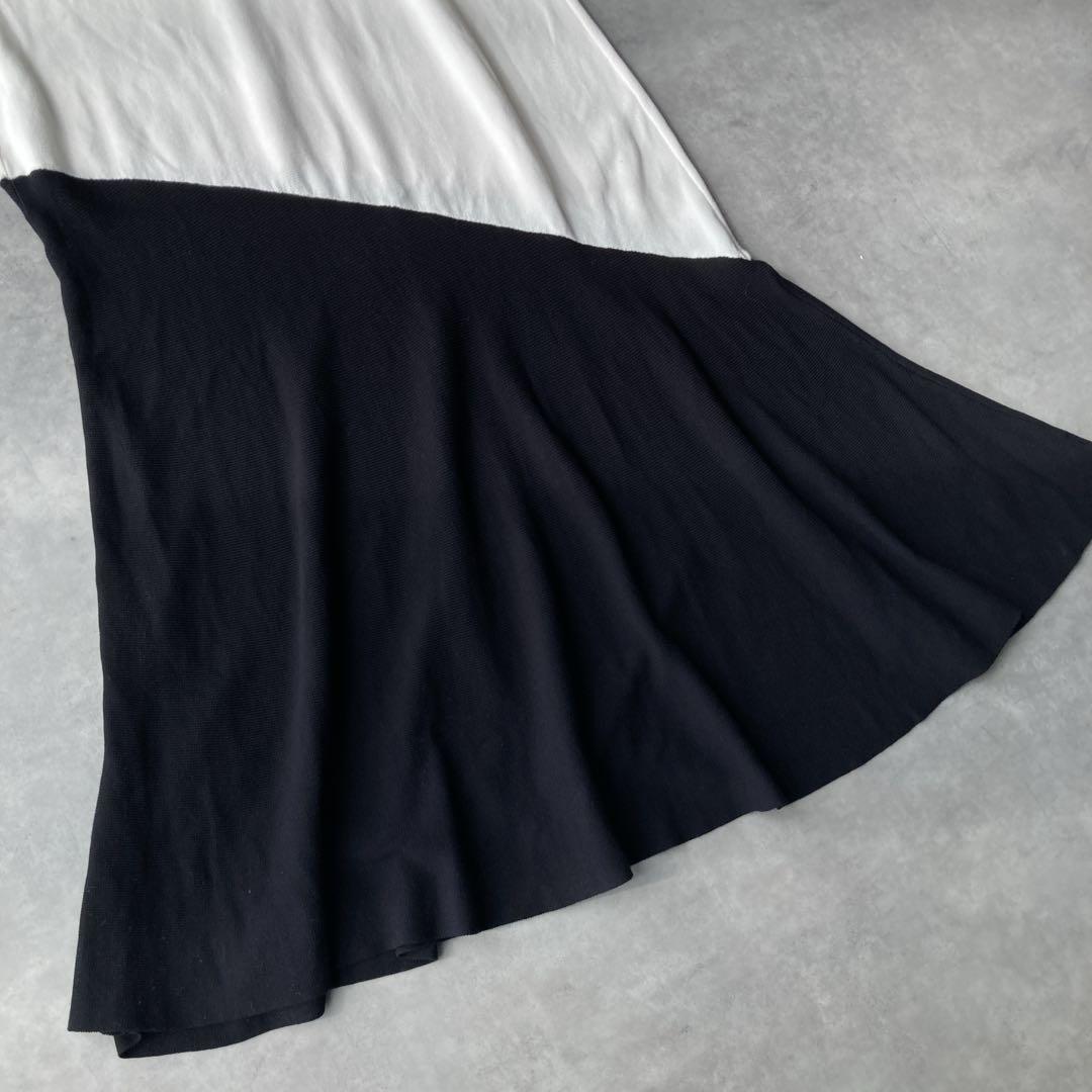 【21SS】GRACE Class グレースクラス バイカラーニットワンピース