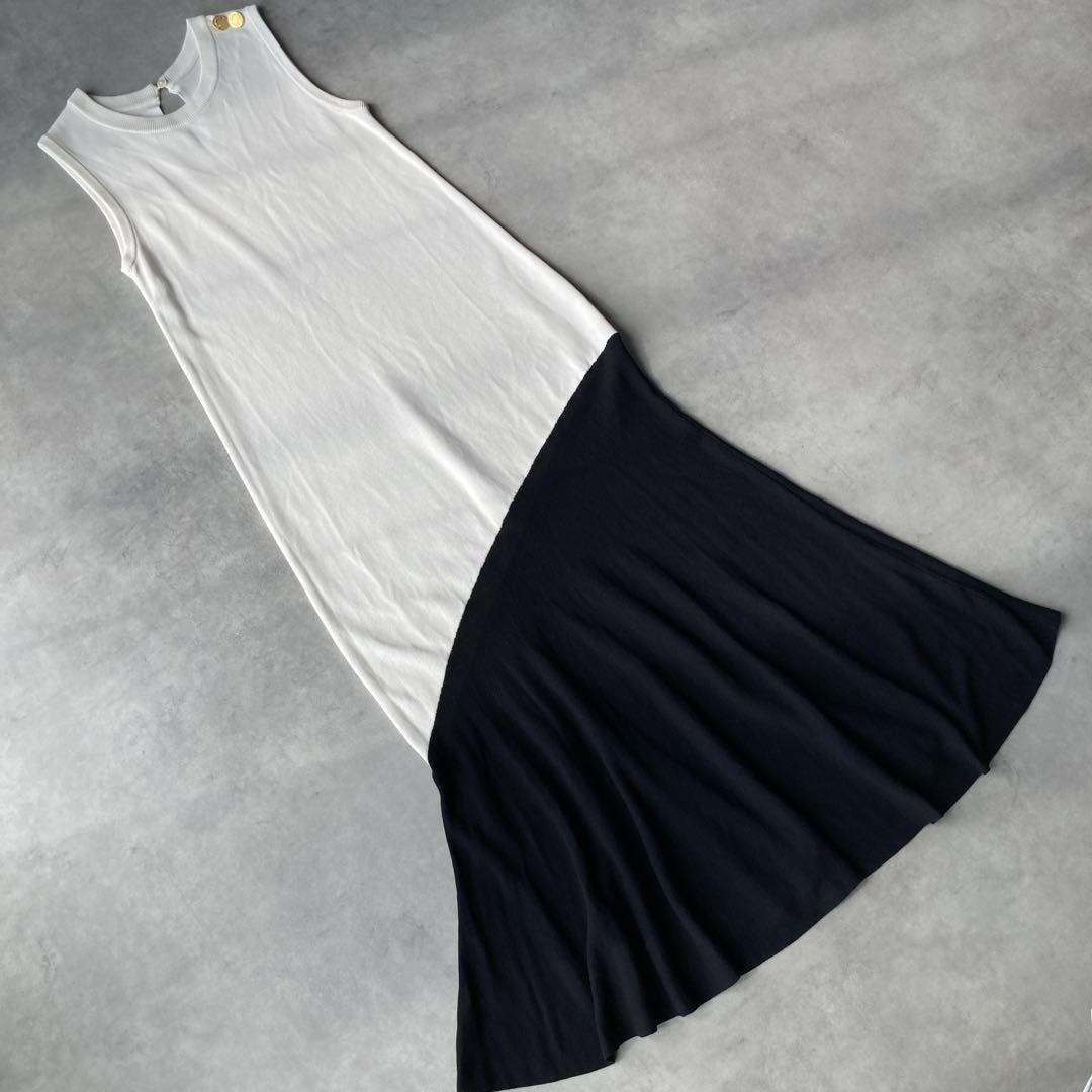 【21SS】GRACE Class グレースクラス バイカラーニットワンピース