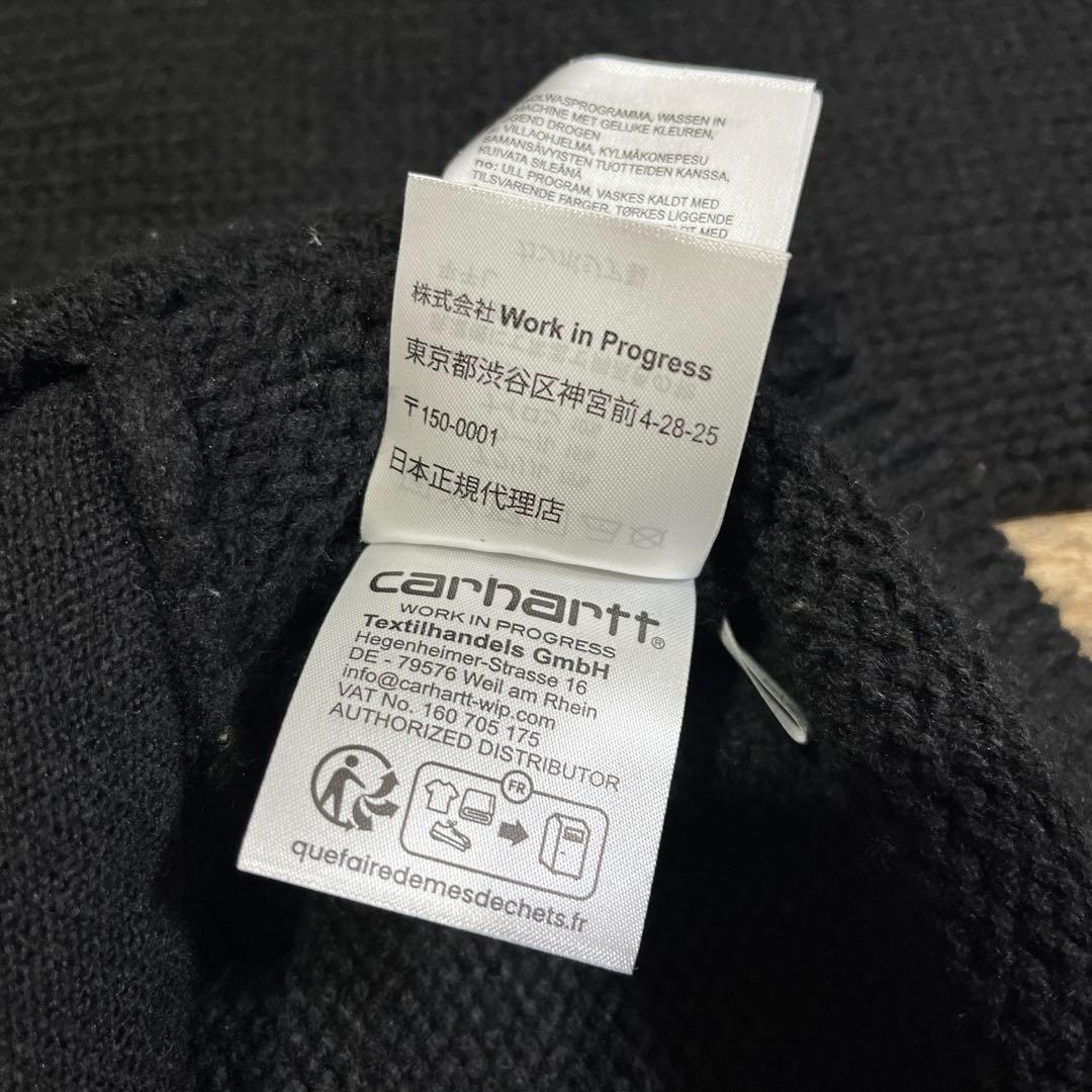 希少 Carhartt WIP DETROIT KNIT JACKET 黒 S