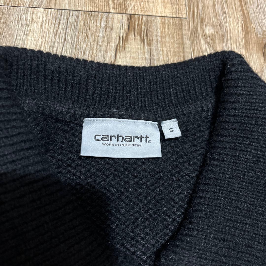 希少 Carhartt WIP DETROIT KNIT JACKET 黒 S