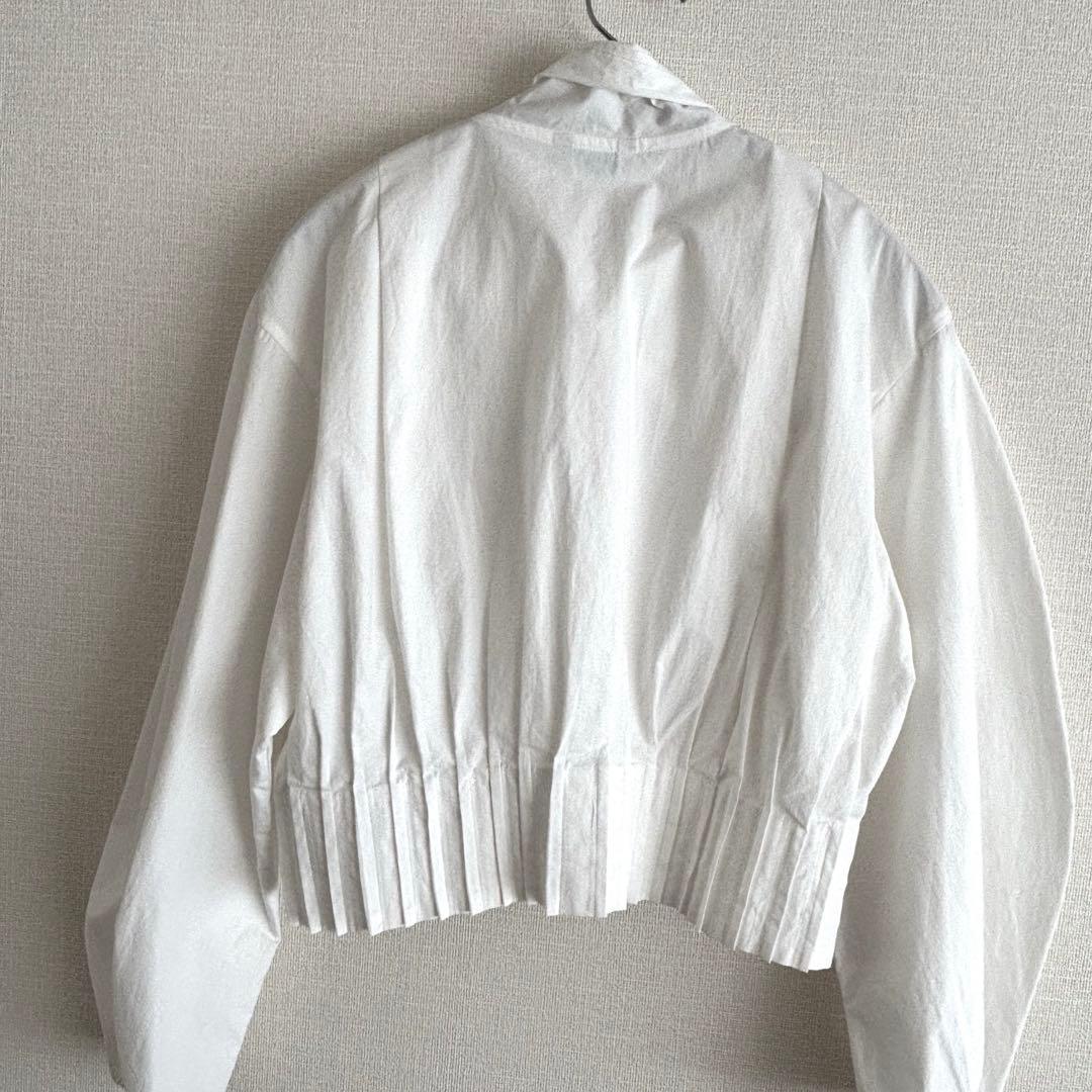 日曜まで出品♪お値下げclane RIBBONZIP SHIRTS リボンシャツ