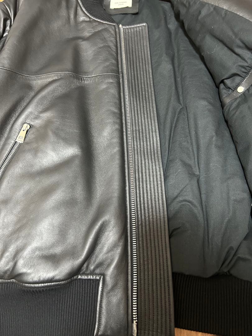 BottegaVeneta レザーブルゾン 黒 ブラック MA1 ダニエルリー