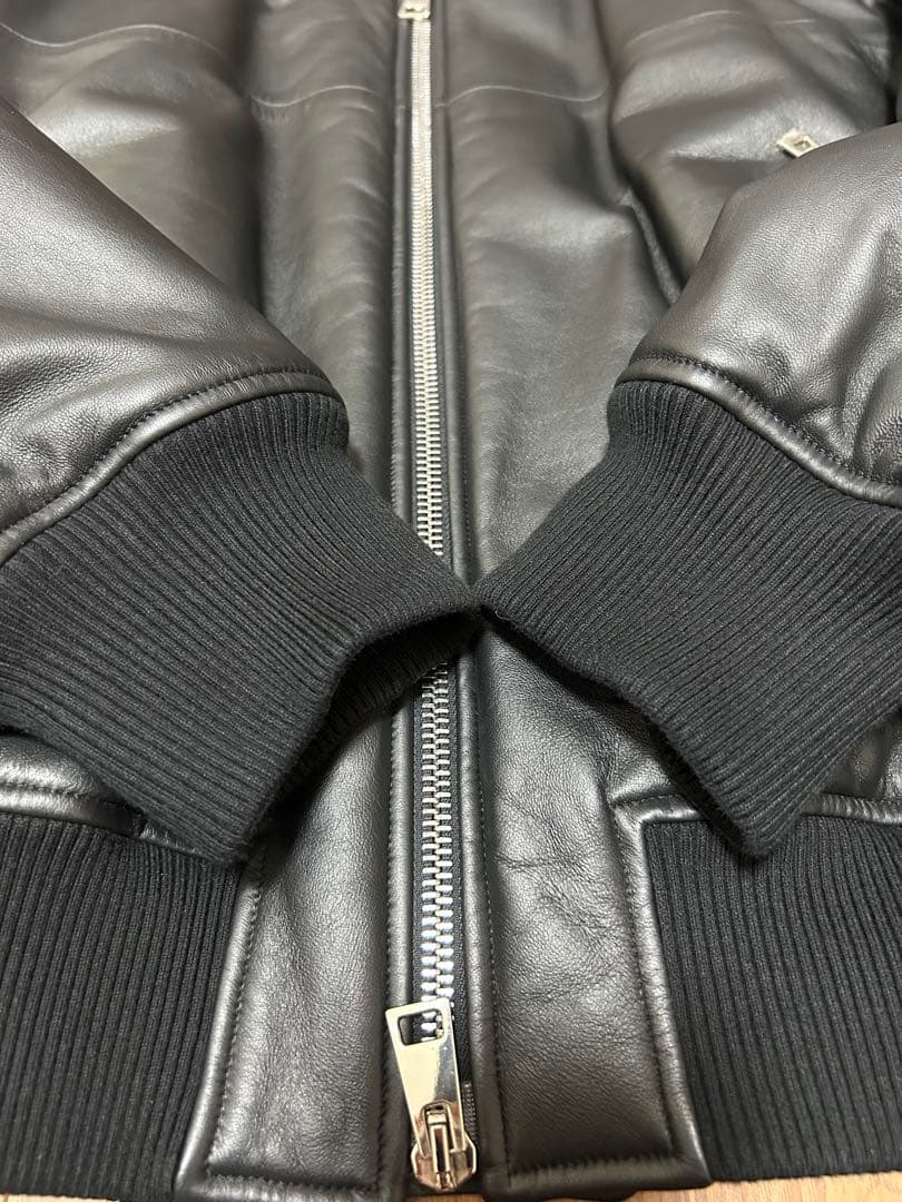 BottegaVeneta レザーブルゾン 黒 ブラック MA1 ダニエルリー