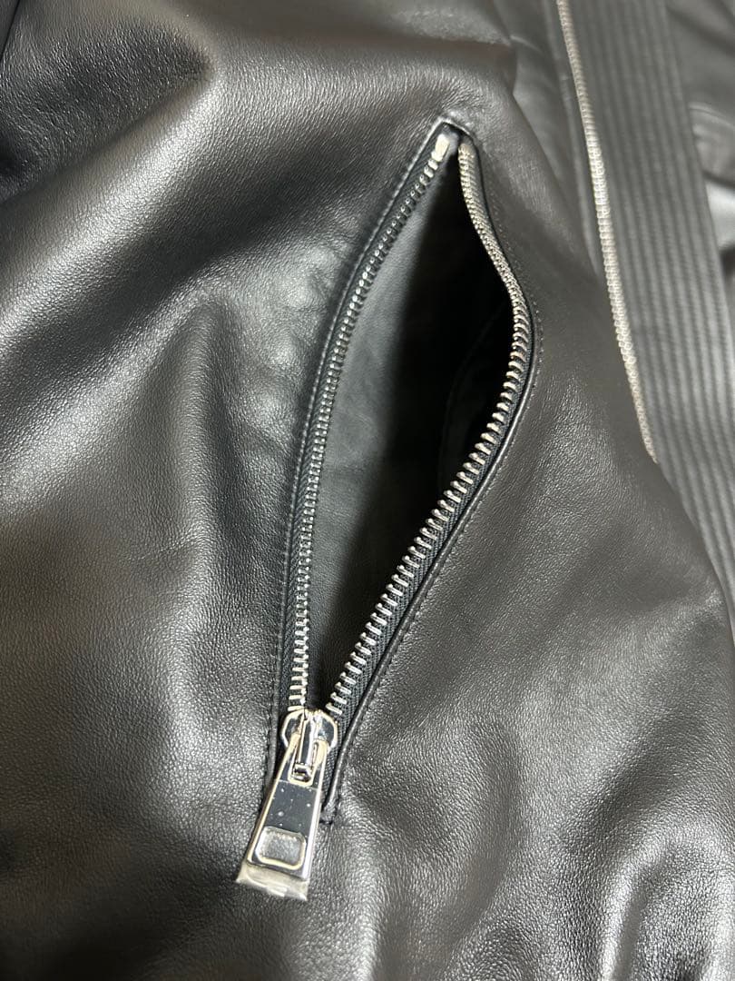 BottegaVeneta レザーブルゾン 黒 ブラック MA1 ダニエルリー