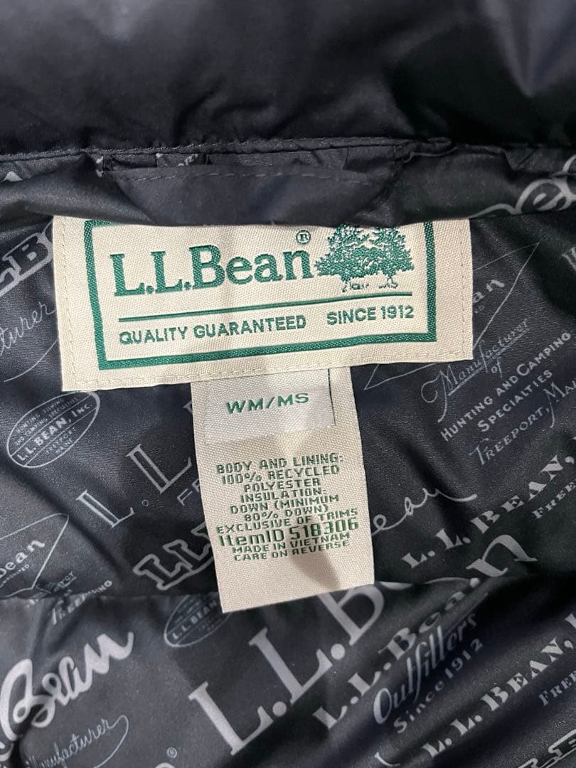 YAMATO　美品！L.L.Bean ブラック ダウンベスト WM/MS