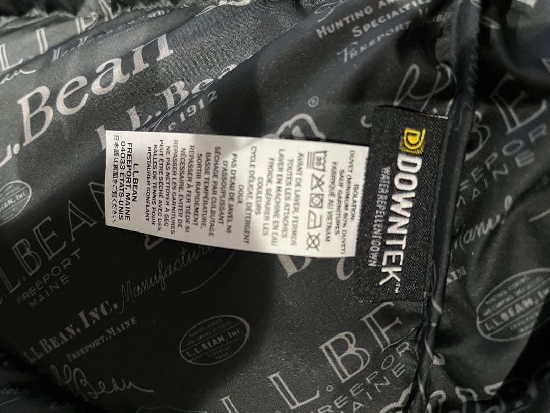 YAMATO　美品！L.L.Bean ブラック ダウンベスト WM/MS