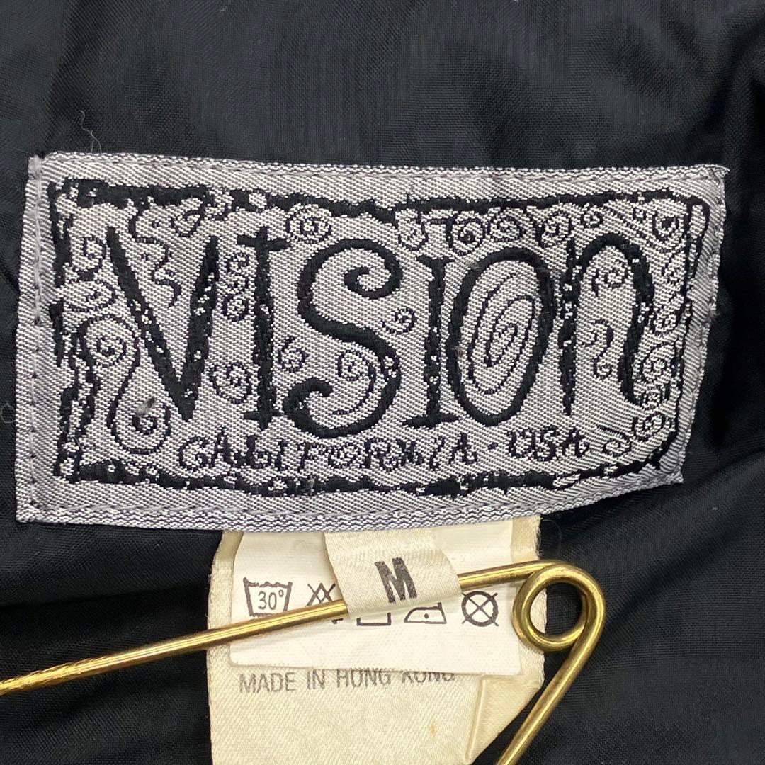 90s VISION ナイロンウォームアップジャケット ブルー VINTAGE