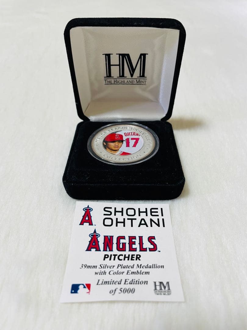 大谷翔平/5000枚限定/39mm記念/エンゼルス/メジャーリーグ/#5