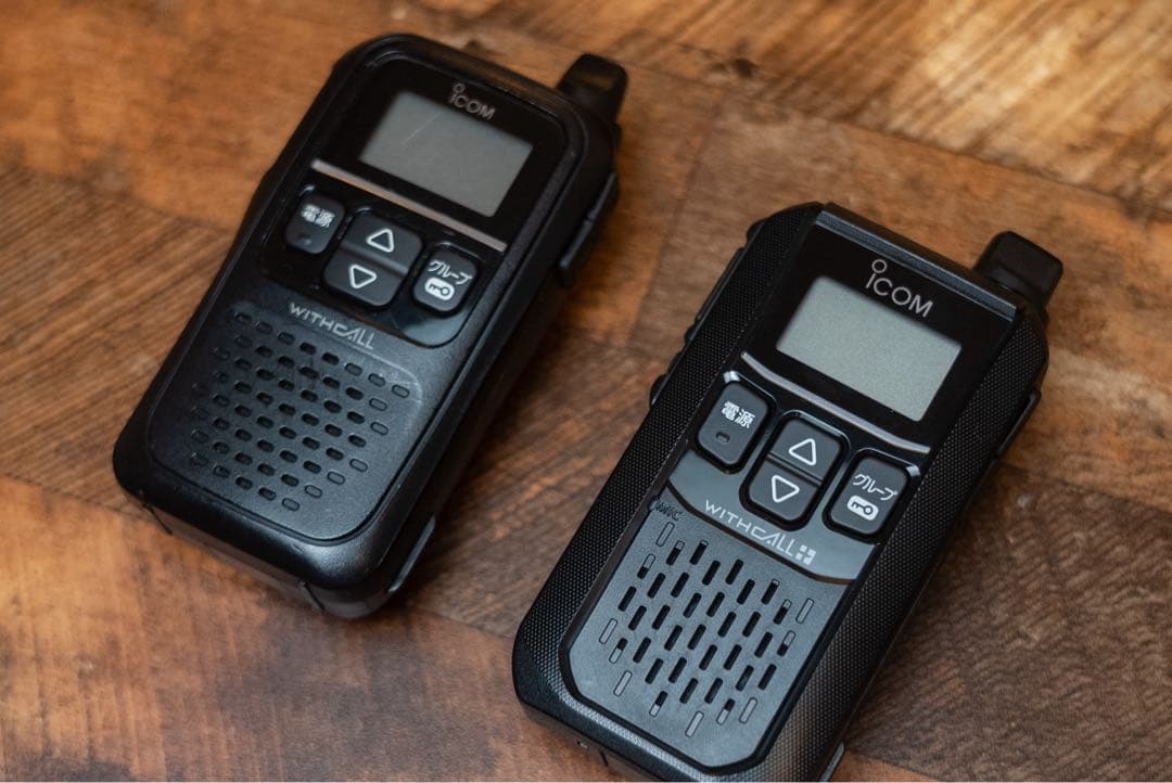 アイコムのWITHCALL トランシーバー 2台イヤホンマイクセット