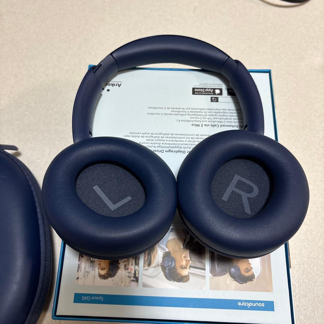 Soundcore SPACE Q45 ワイヤレスヘッドホン本体箱付き