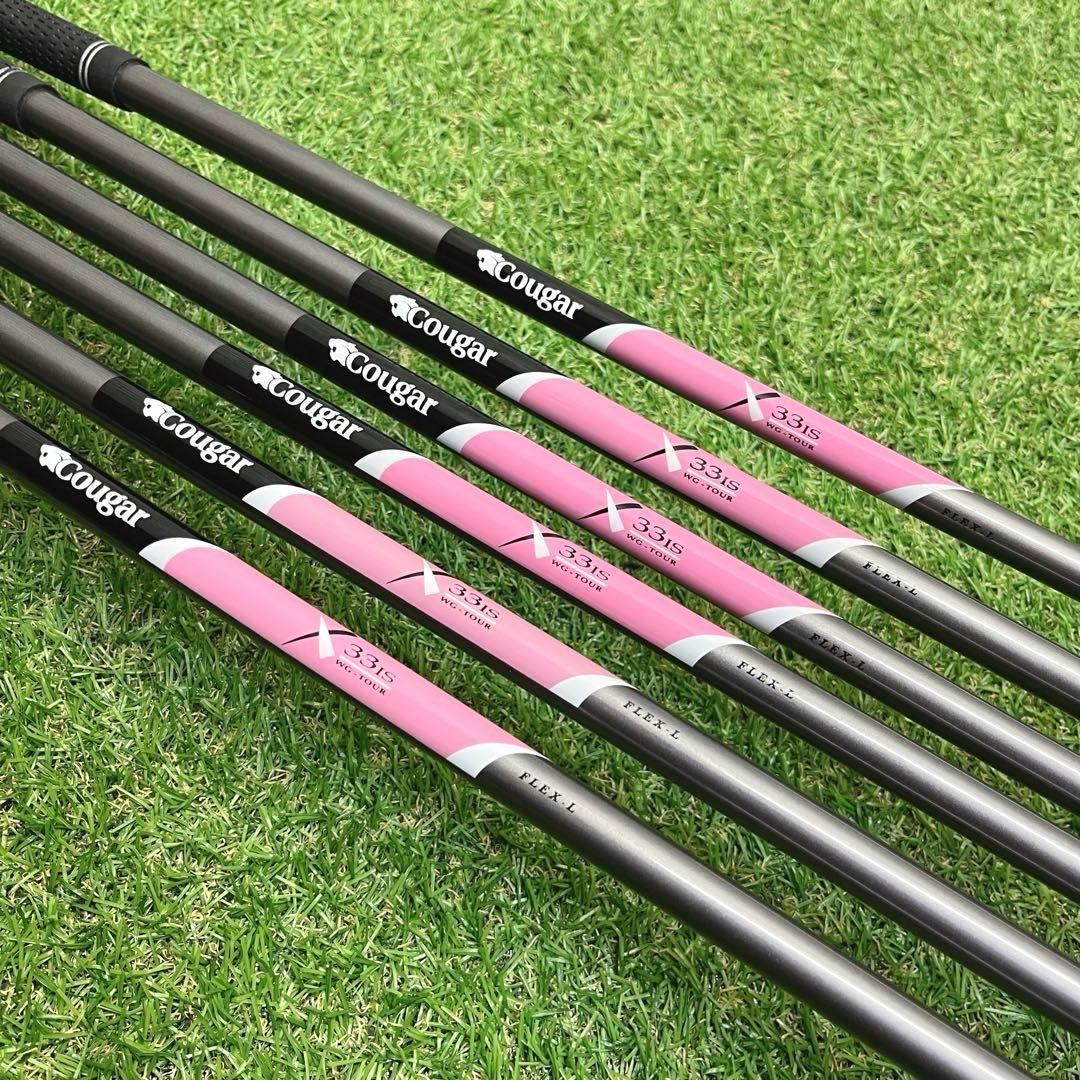 極美品 希少レフティ 可愛いピンク レディースゴルフクラブ豪華11本フルセット