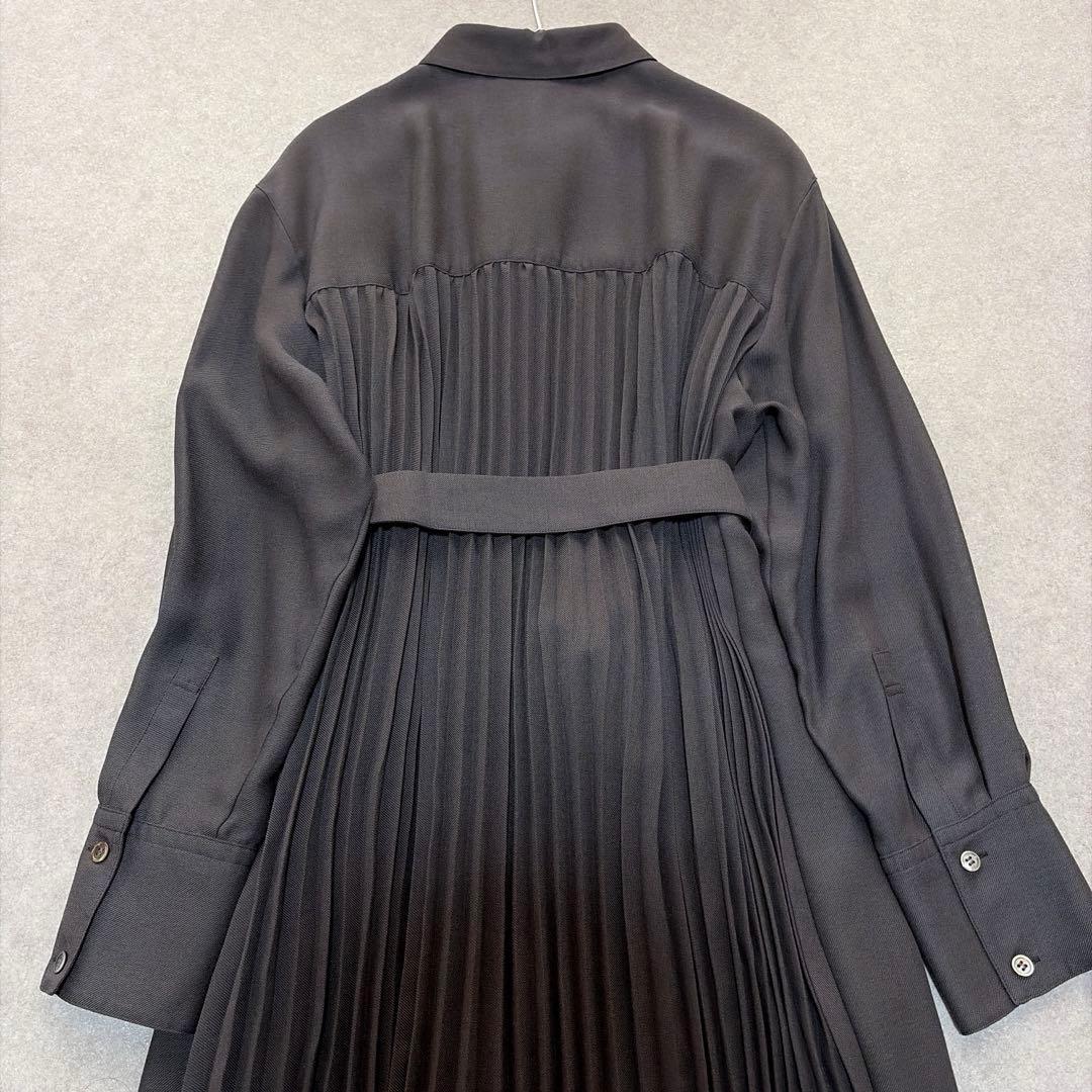 23区♡ウールシアービエラ ワンピース バックプリーツ ベルト付き インナー付き