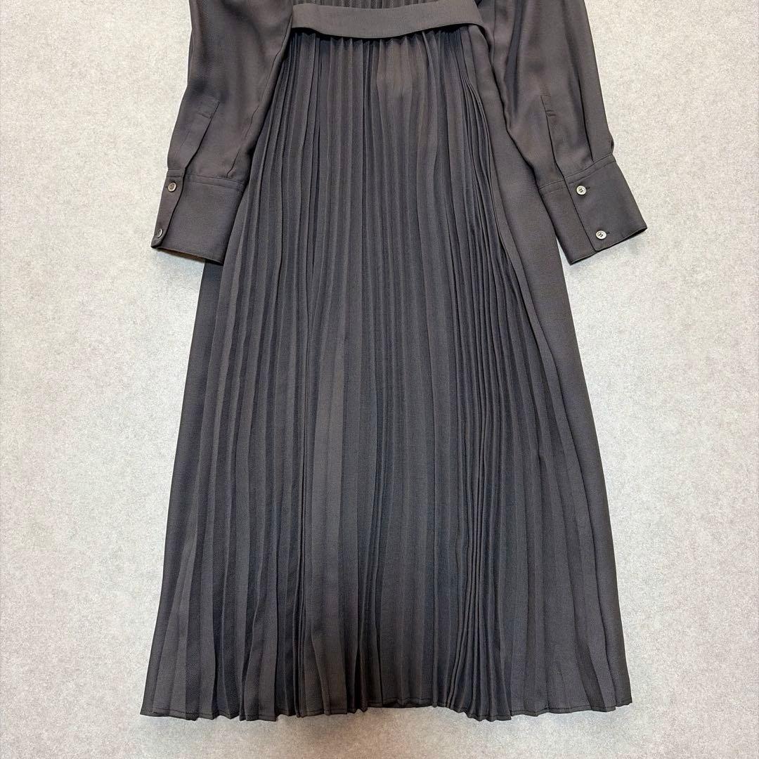 23区♡ウールシアービエラ ワンピース バックプリーツ ベルト付き インナー付き