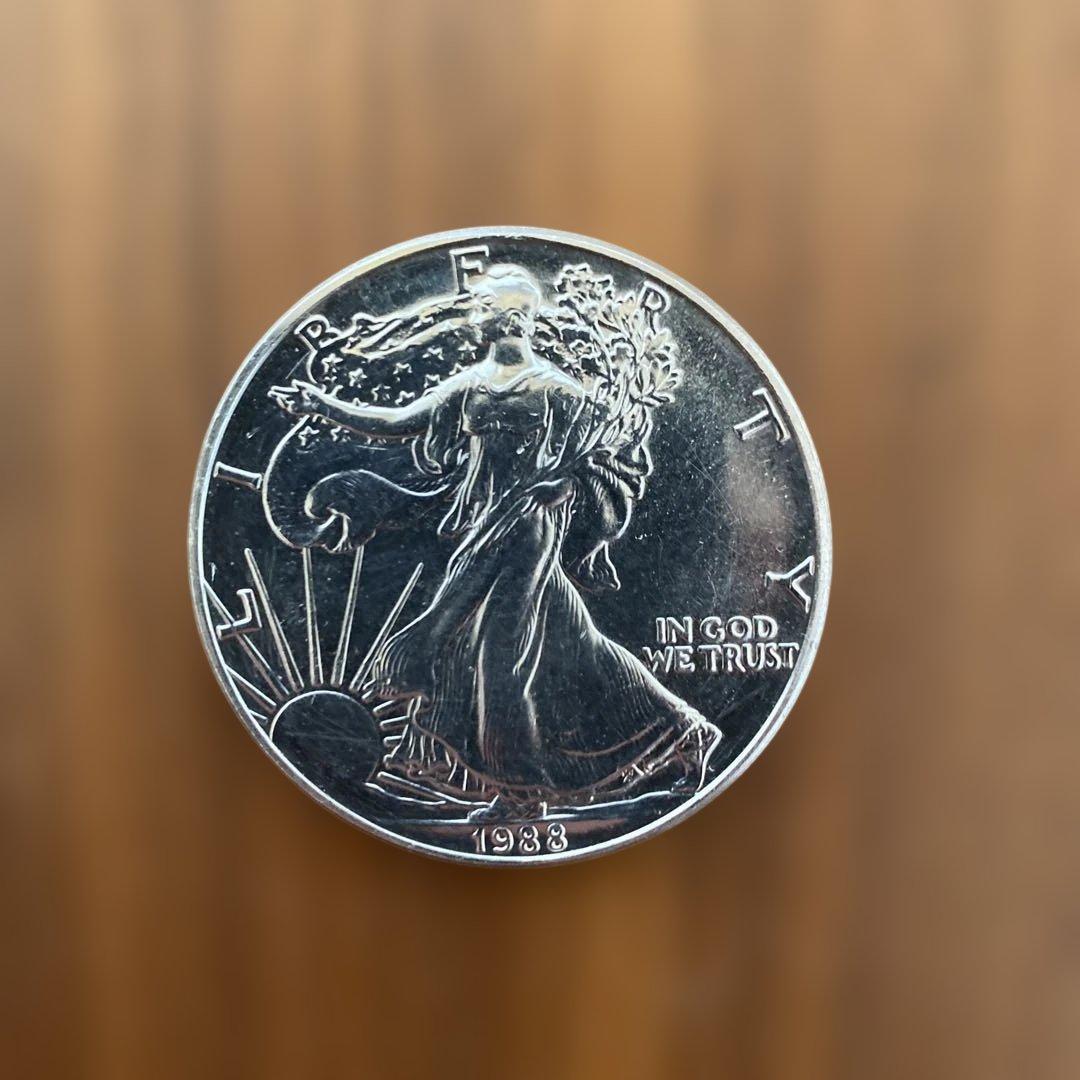 1988年 アメリカンイーグル銀貨とケネディ半ドル銀貨
