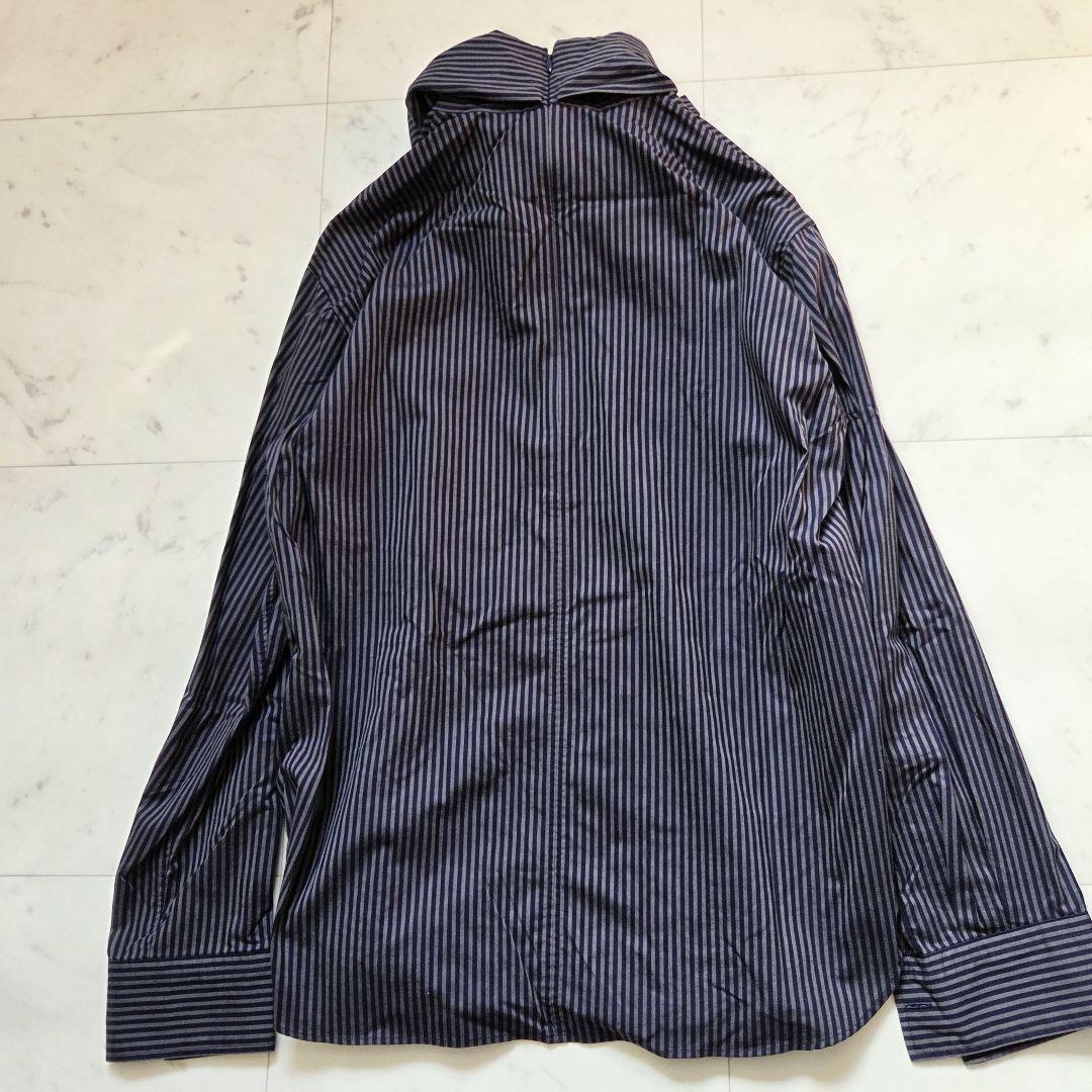 LOEFF ロエフ　ストライプ ボウタイ ブラウス
