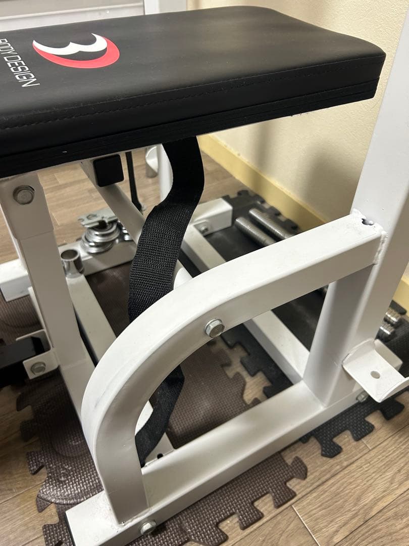 【大阪近郊の直接受け渡し限定】ハイパープレスベンチ+ラバーバーベルセット70kg