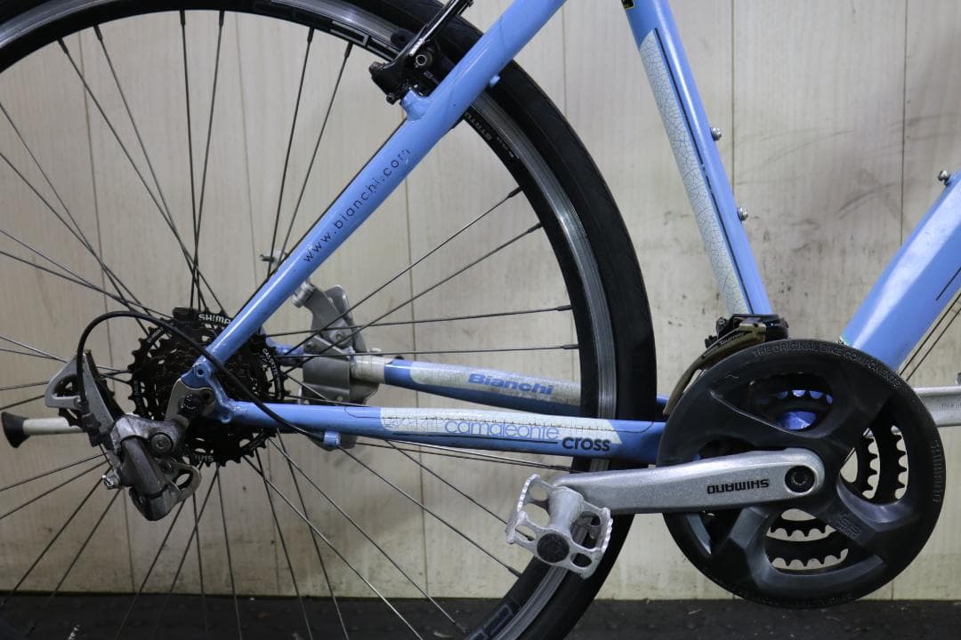 ビアンキcamaleonte 700C アルミ 21速 470mm クロス