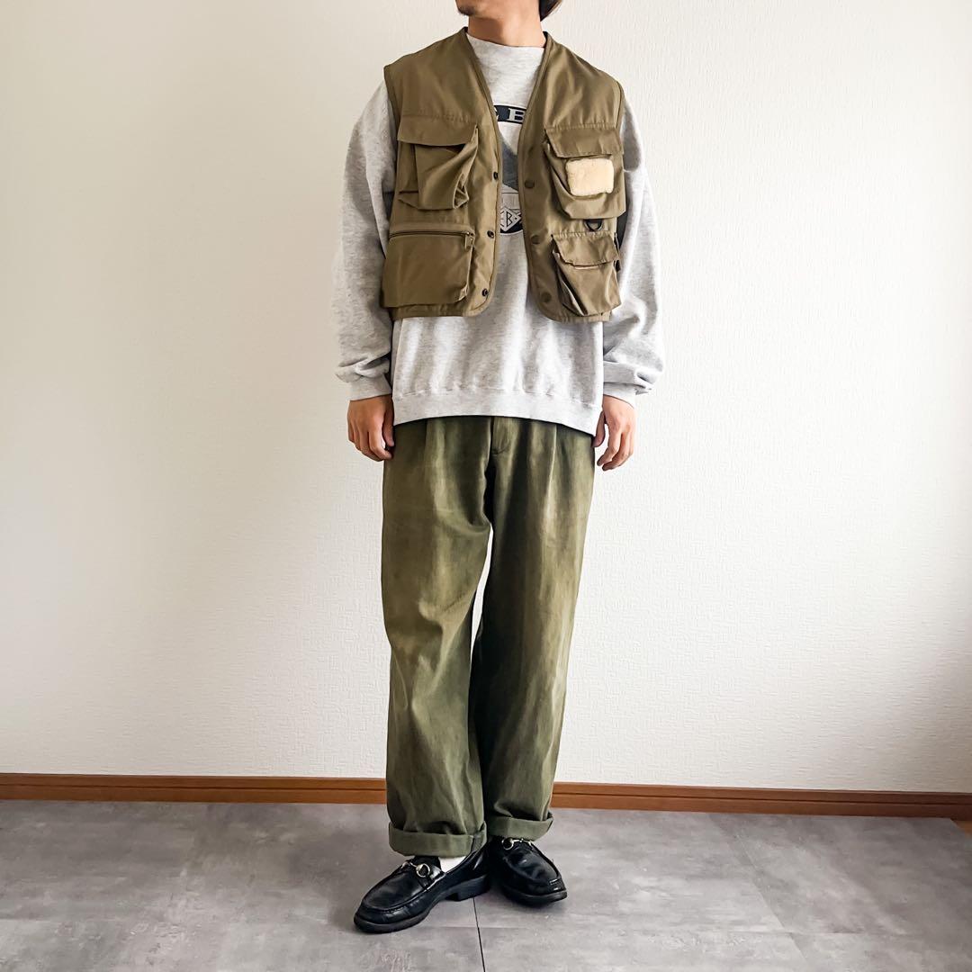 80's~ Eddie Bauer エディーバウアー 黒タグ フィッシングベスト