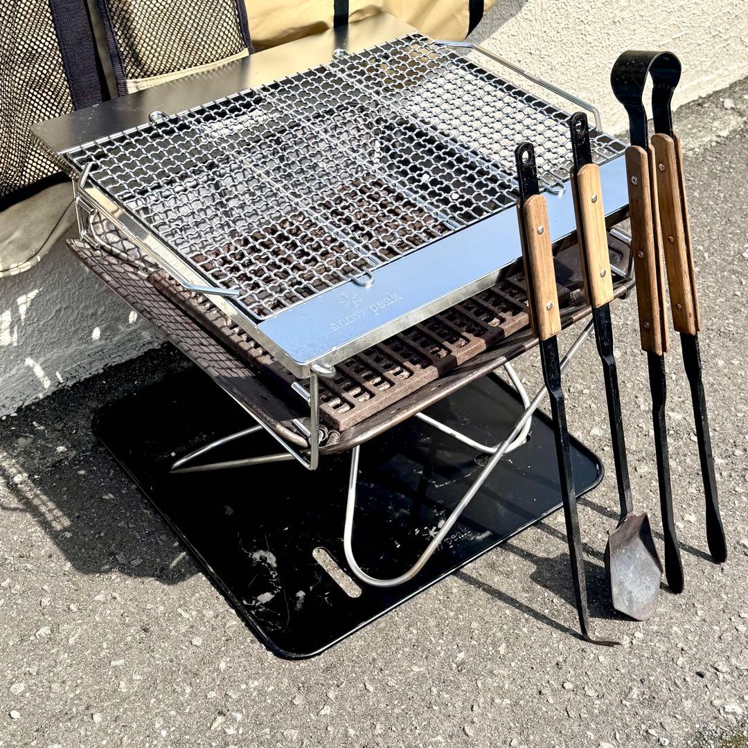 廃盤色Peak焚火台L 7点フルセット 焼きアミ Pro焚火ツールPro