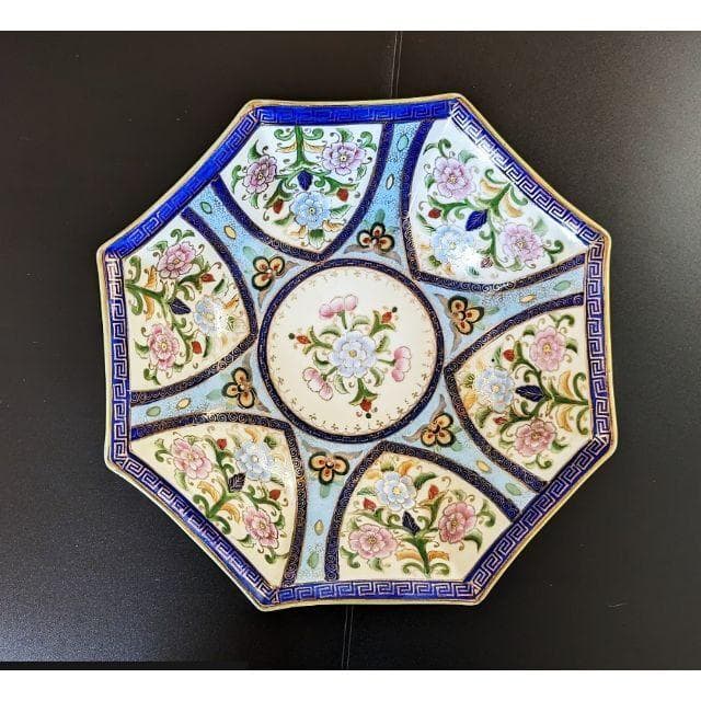 セール！超美品！アールデコ！オールドノリタケ！八角大ボウル！初期マルキ！金盛