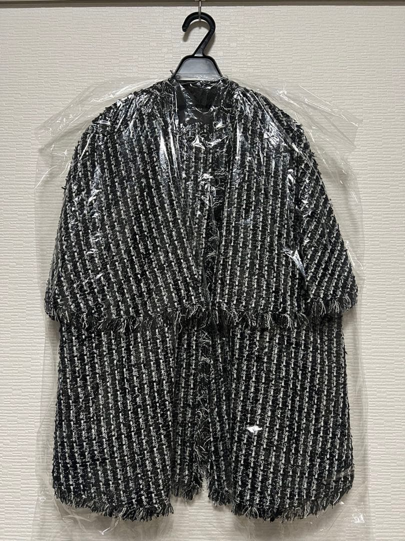 【新品】ツイードケープジャケット