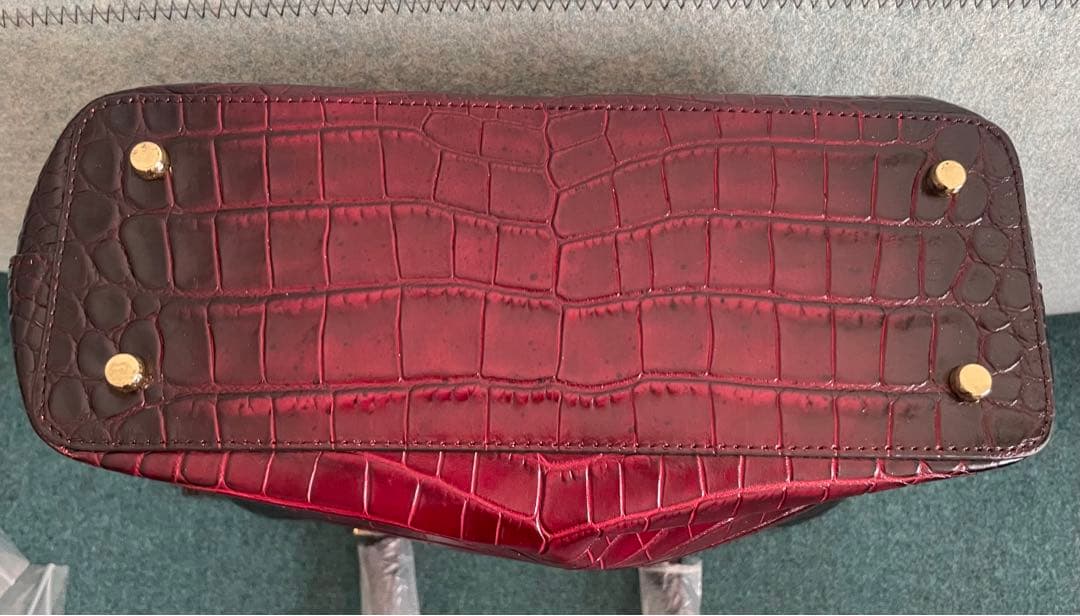 【未使用品】レザージュエルズ クロコダイル型押しレザー 2WAY トートバッグ