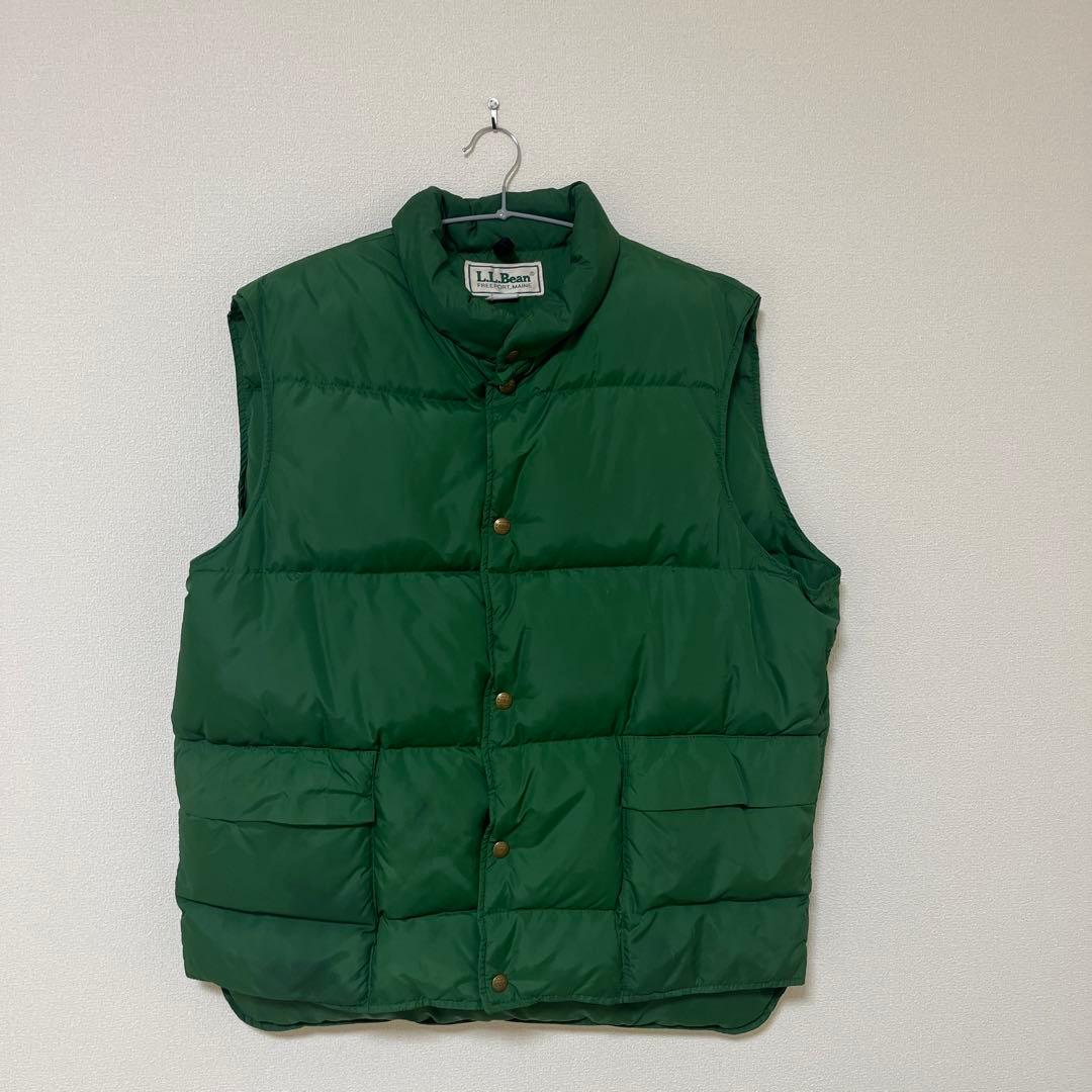 L.L.Bean グリーンダウンベスト