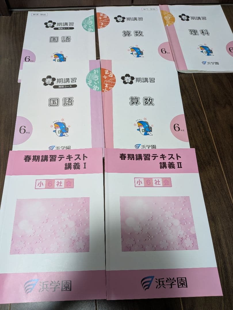 浜学園　小6　4教科　日曜志望校別特訓　春期講習・夏期講習