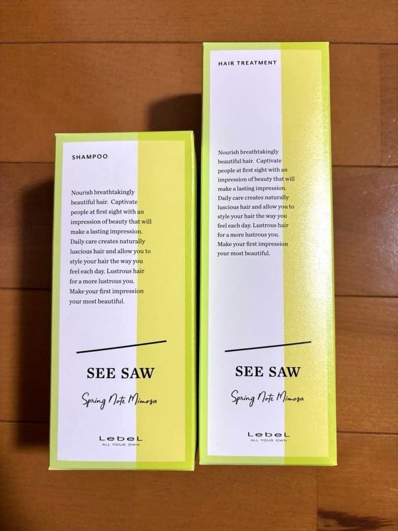 SEE SAW ☆2026 春限定 シャンプー＆トリートメントセット(ᵔᴥᵔ)
