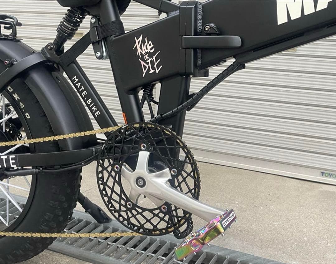 Litepro MATEに対応♪軽量スパイダーチェーンリング53T BCD130
