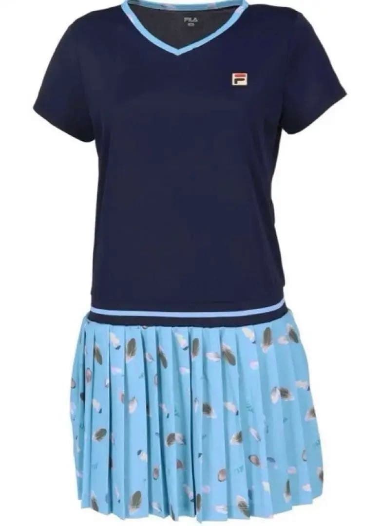No.770 FILA テニスウェア ネイビー/ブルー☆XL☆