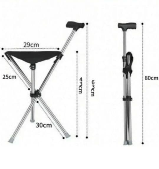 ステッキチェア 折り畳み 軽量 チェア 介護用 軽量 椅子 3本脚