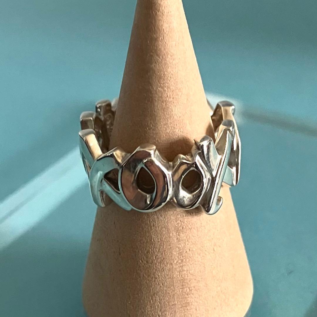 TIFFANY＆Co ティファニー パロマピカソ ラブ＆キス リング 約11号