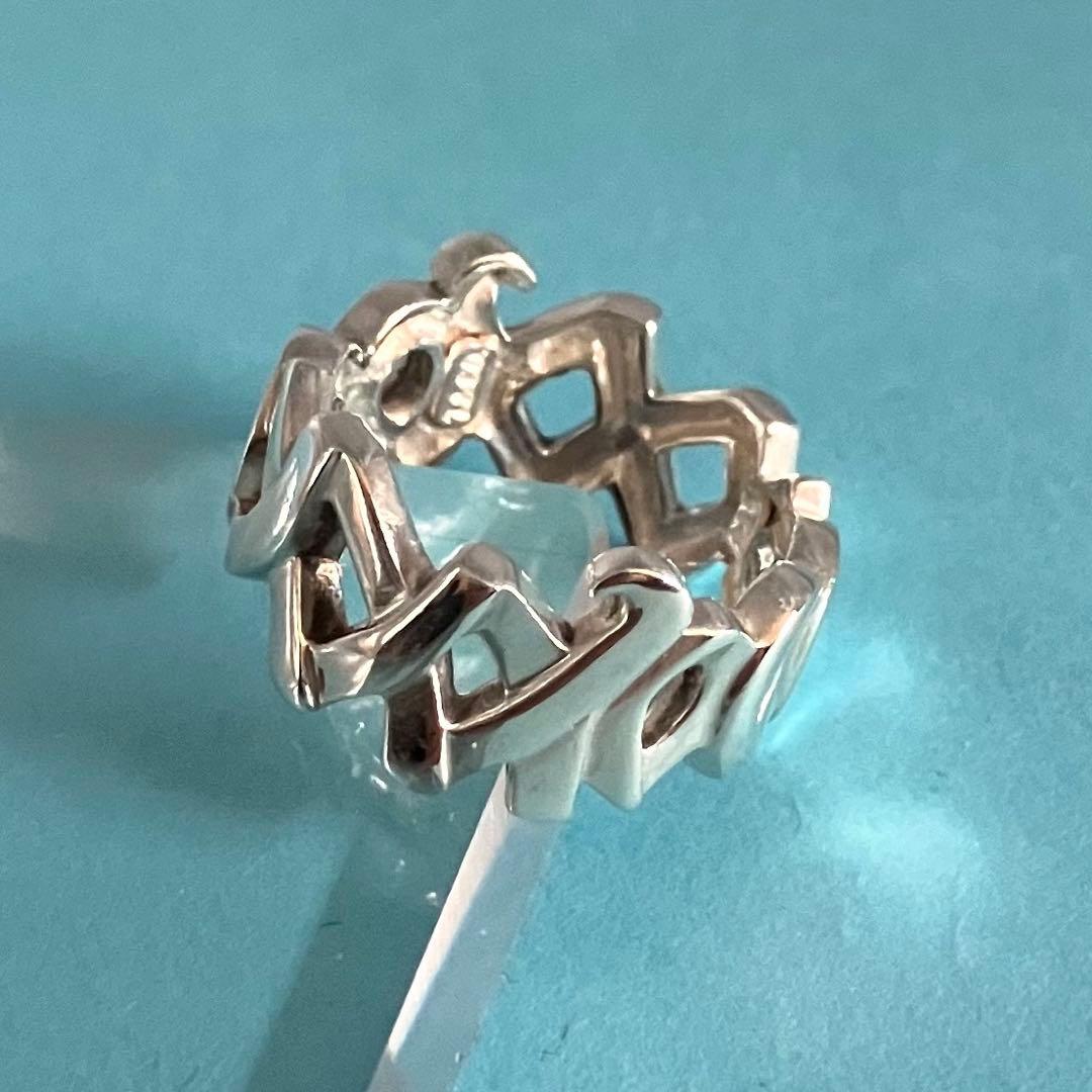 TIFFANY＆Co ティファニー パロマピカソ ラブ＆キス リング 約11号
