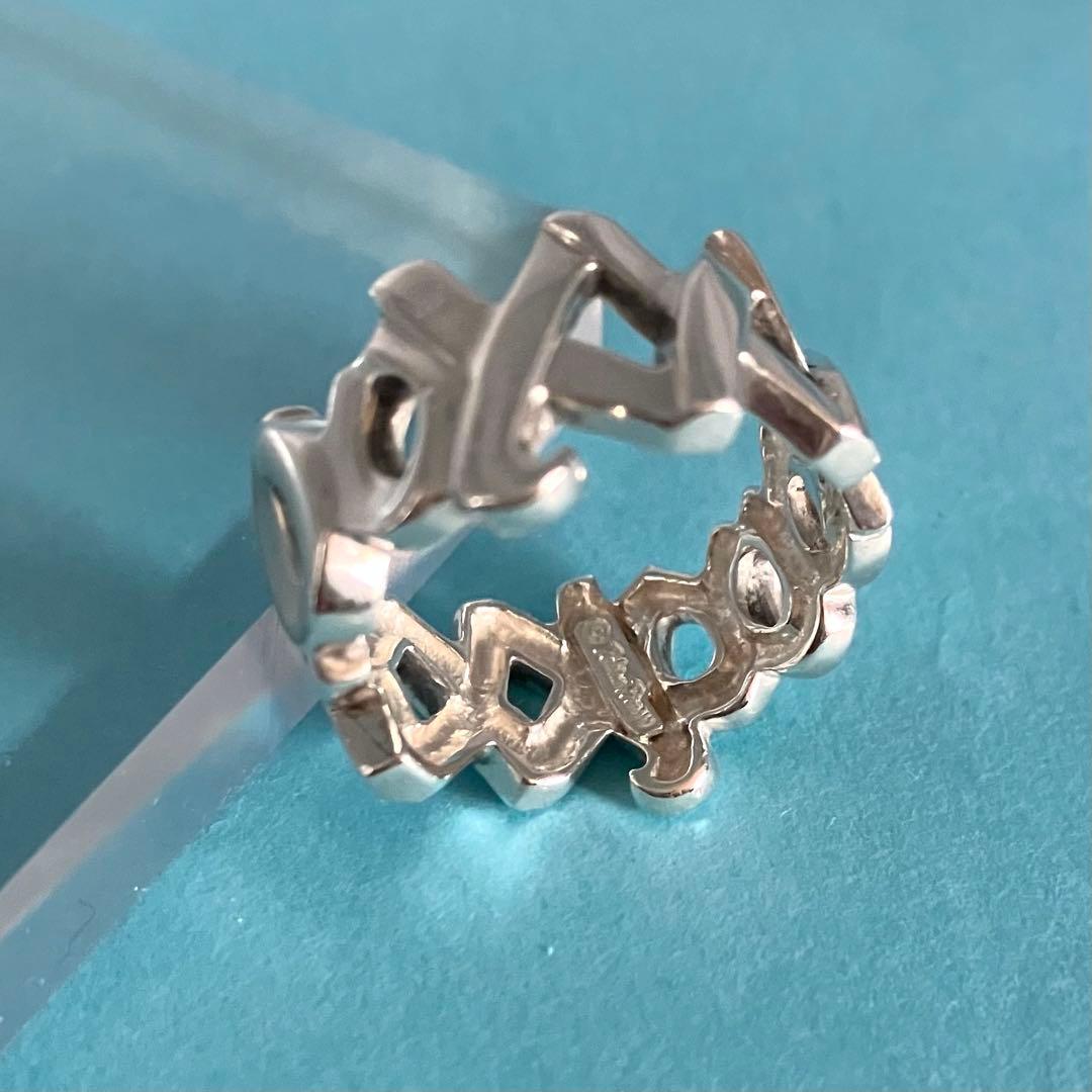 TIFFANY＆Co ティファニー パロマピカソ ラブ＆キス リング 約11号