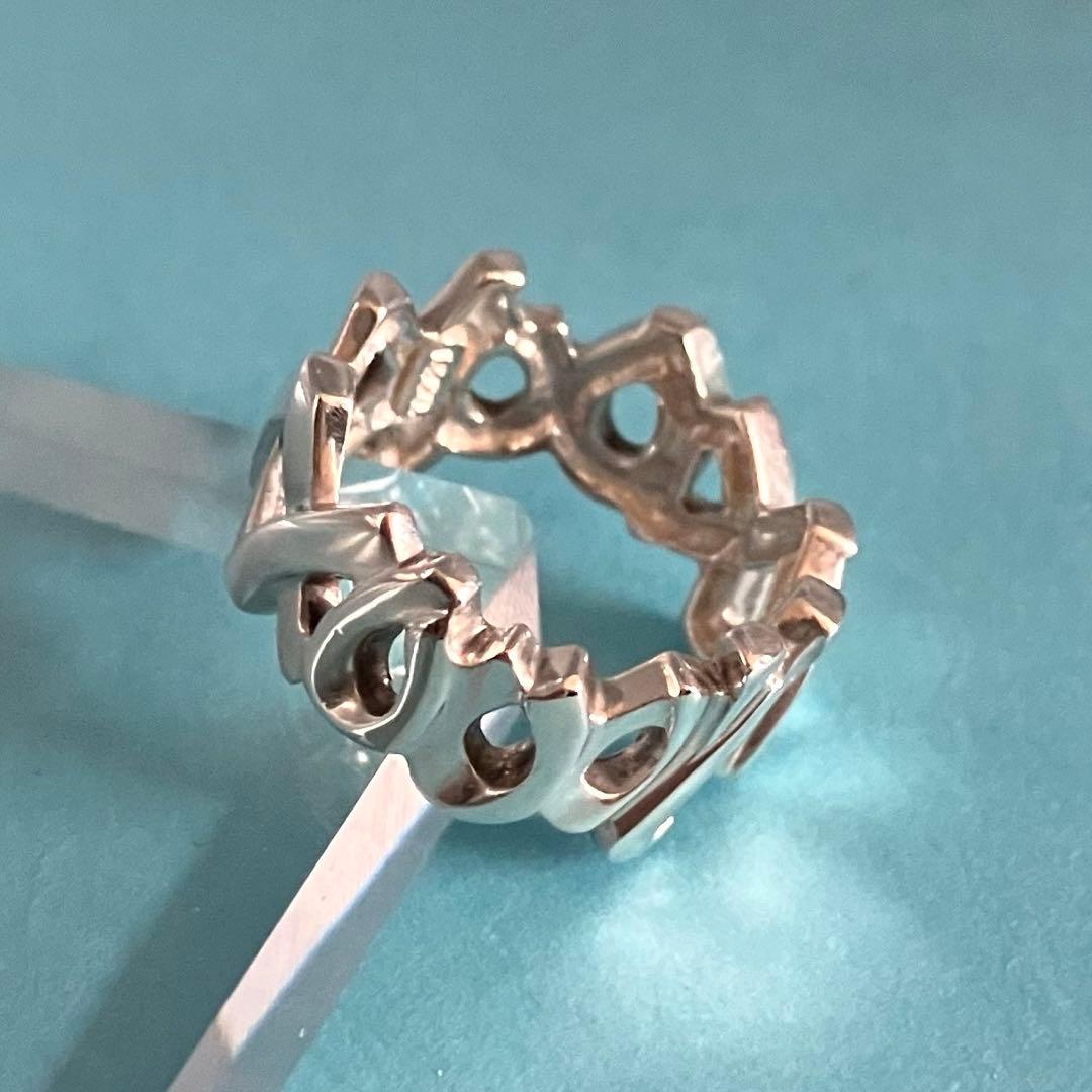 TIFFANY＆Co ティファニー パロマピカソ ラブ＆キス リング 約11号