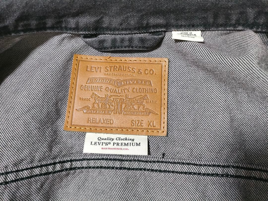 Levi's ブラックデニムジャケット　大戦モデル