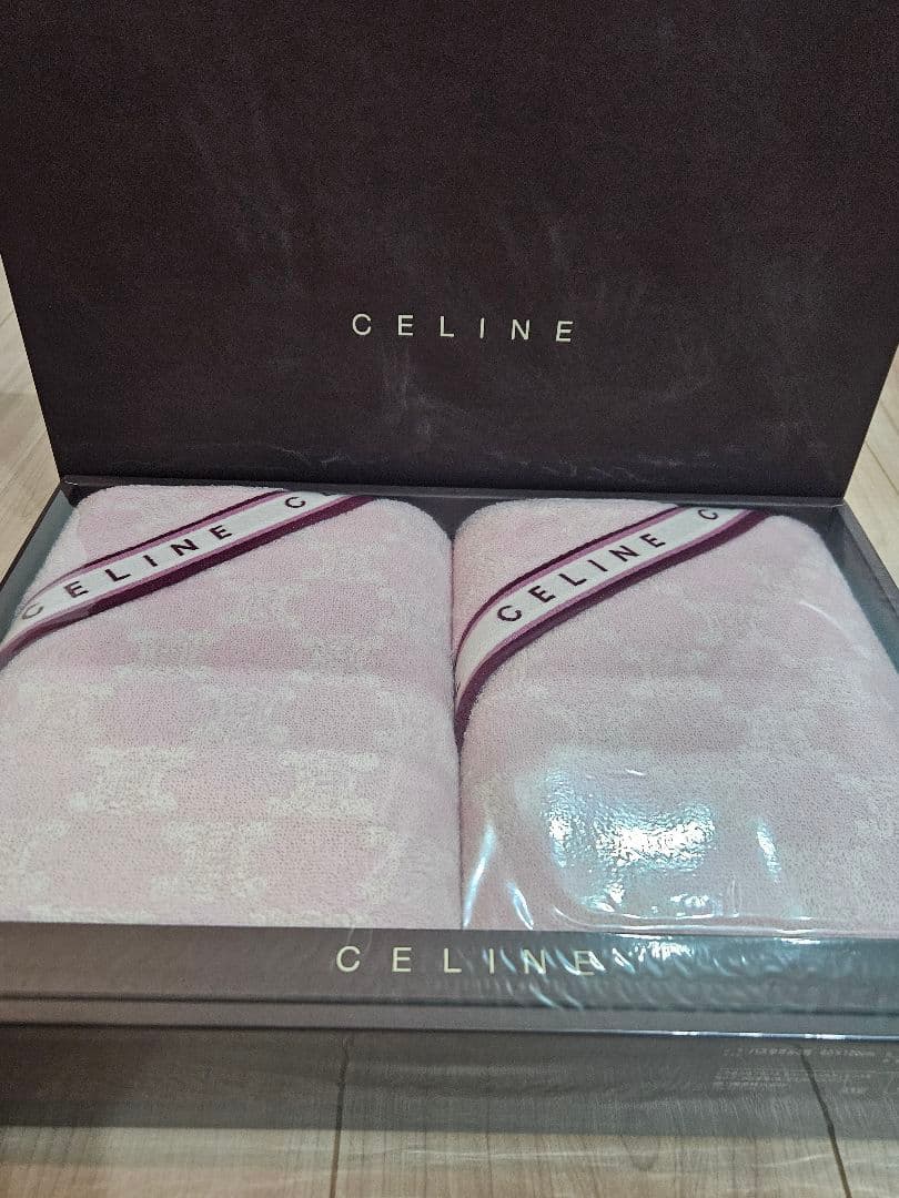 【新品】箱なし値引き！！CELINE セリーヌ バスタオル 2枚セット