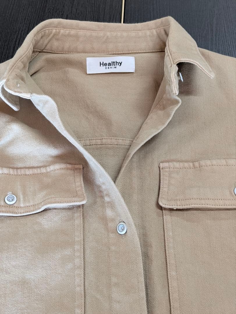 Healthy denim ベージュ オーバーサイズシャツ plage別注