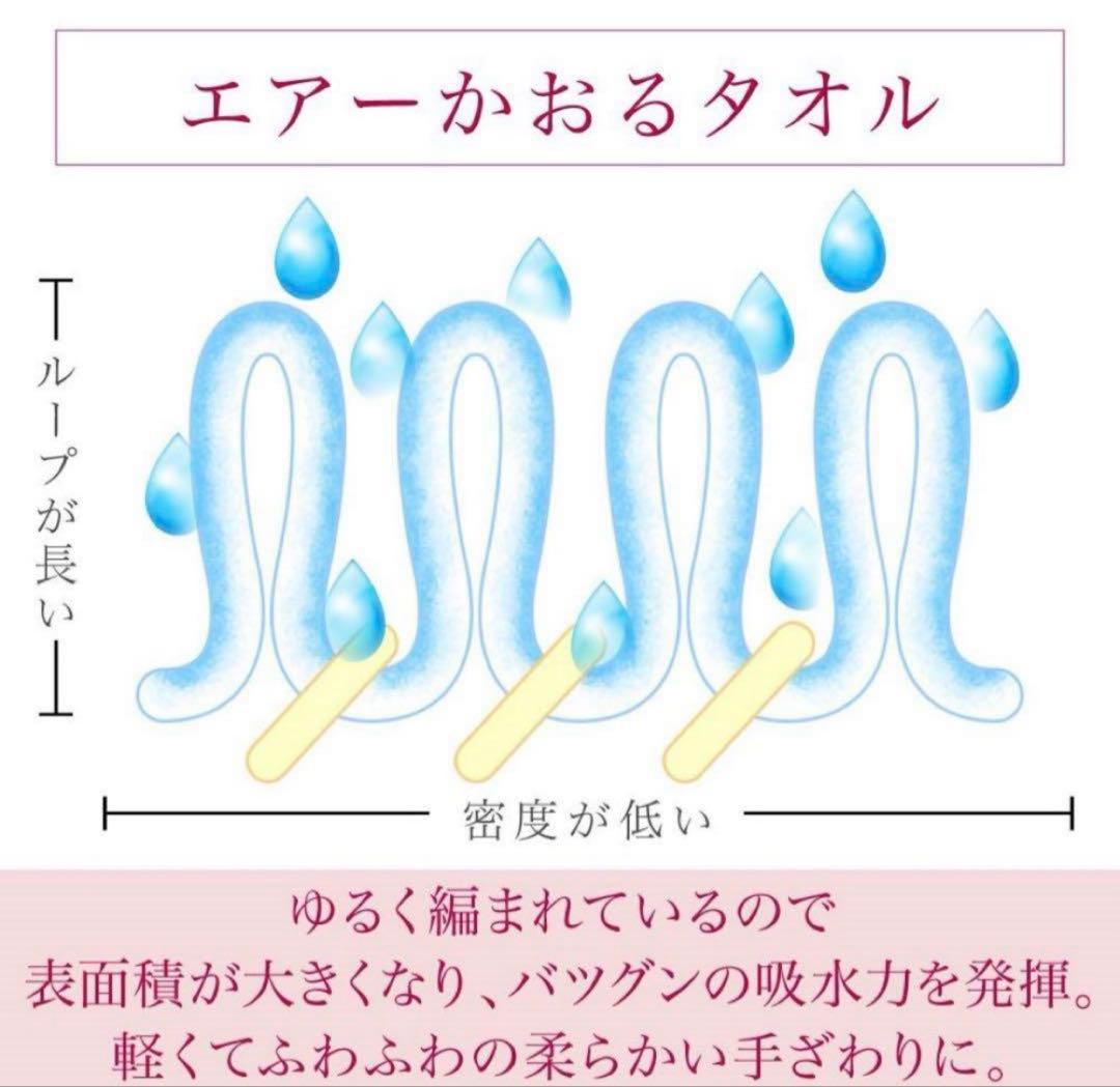 エアーかおる XTCエニータイム バスタオル3枚セットチャコール34×120cm