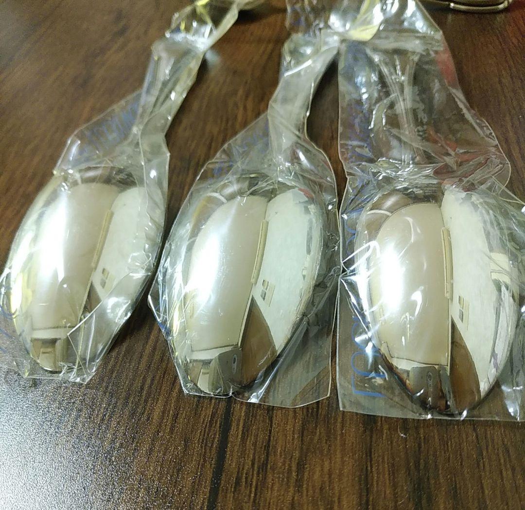 ラッキーウッド  洋白銀器 スプーン ５本