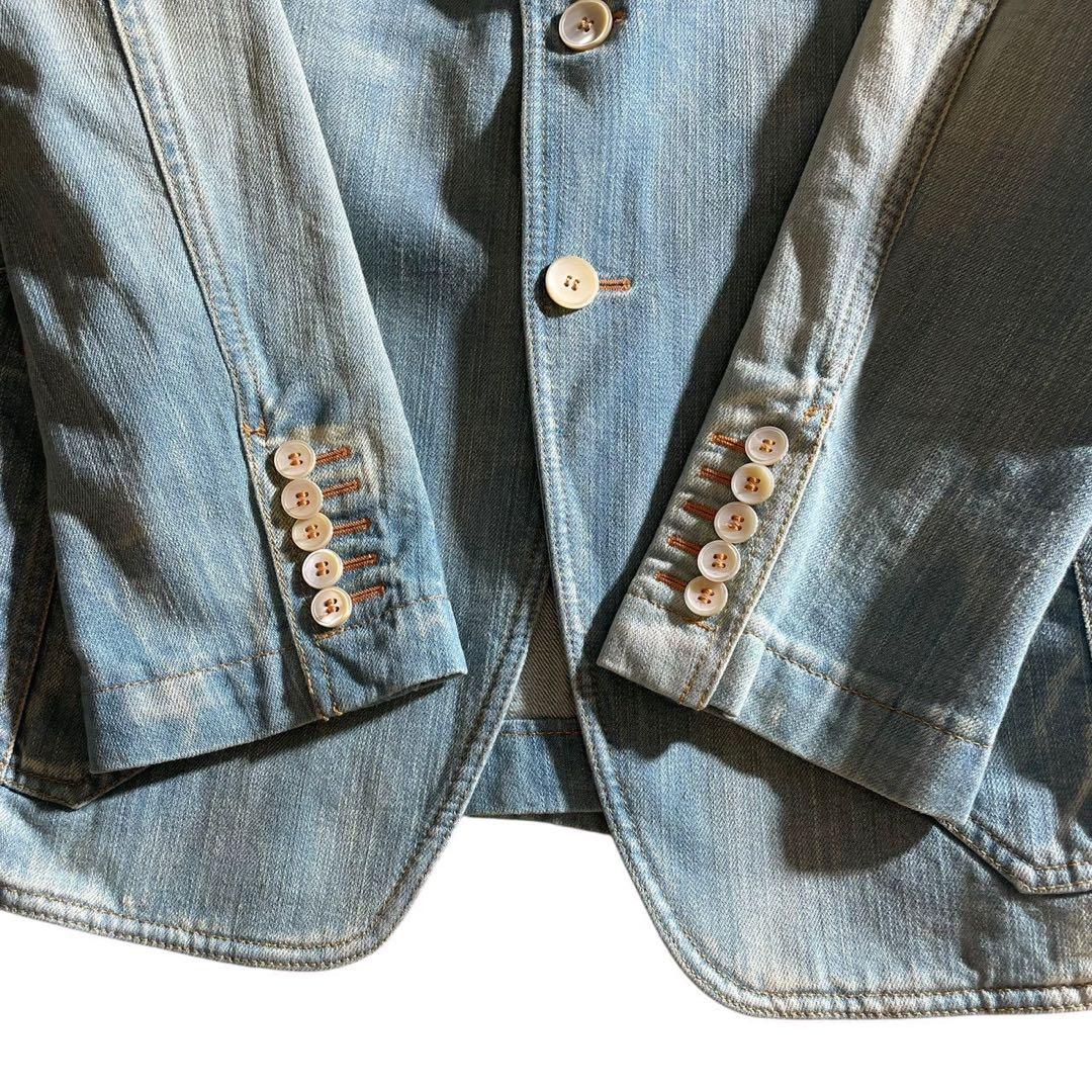 希少】GUCCI トムフォード期 デニムテーラードジャケット 50 192VF0