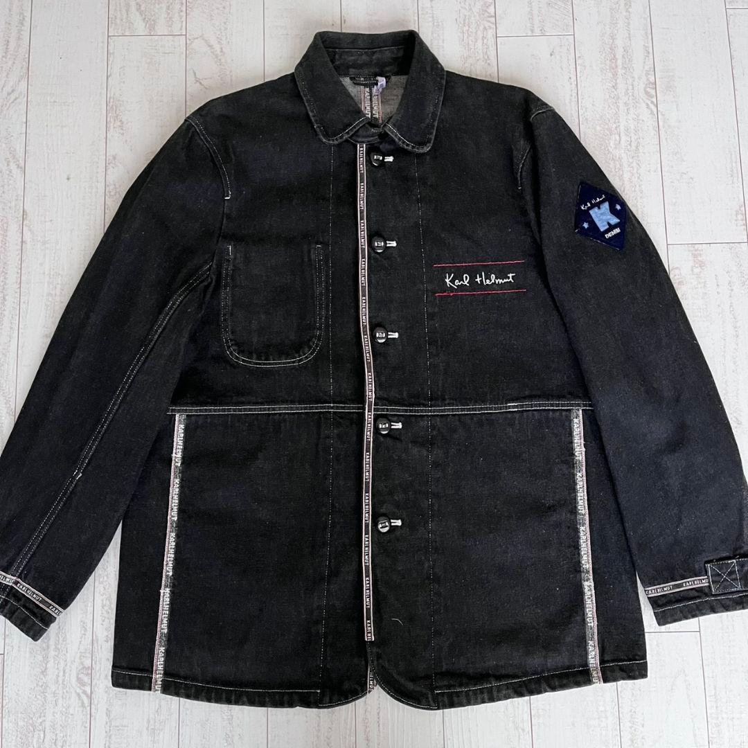 Karl Helmut　カールヘルム　ブラック　デニムジャケット　カバーオール